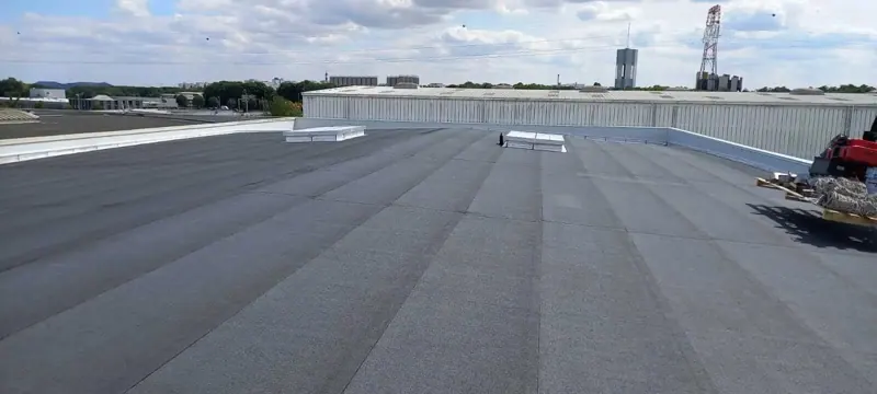 Étanchéité de toiture-terrasse terminée, Lens